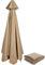 Hotgreenpepper Lona de Repuesto para sombrilla, 3 x 3 m, 6 Costillas / 8 Costillas, Cubierta de Repuesto para sombrilla, Dosel de Repuesto para sombrilla (Solo Dosel), Color Caqui, 3 m / 8 Costillas