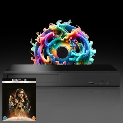 MULTIREGION Blu-ray Player Compatible with Panasonic DP-UB159 MultiRegion Blu-ray Region A, B & C - DVD Regions 1-8 - Bundle Including Dun. 4K UHD Disc
