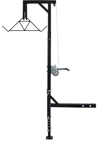 HME Juego de Enganche de camión para Caza, Kit Completo (Incluye cabrestante/Gambrel para Juego de pelado o Limpieza) | Capacidad de 400 Libras