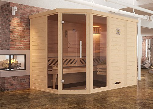 weka Design-Sauna KEMI Eck 2 GT2F, Sparset
