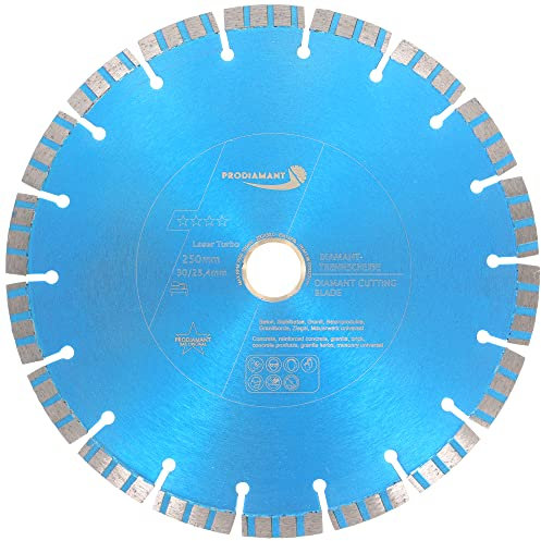 PRODIAMANT Disco diamantato Premium per calcestruzzo 250 mm x 30 mm con anello 25,4 mm