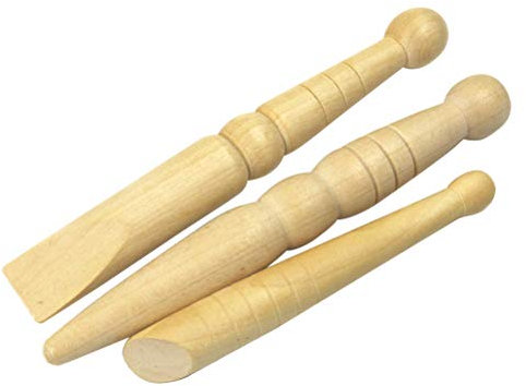 Healifty 3pcs en bois pied rouleau bâton pieds masseur réflexologie outils pour fasciite plantaire talons éperons et douleur arc