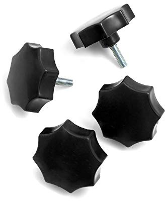 Design61 4er Set Sterngriff Handrad M6 x 20 mm Ø50