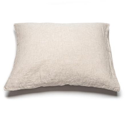 LinenMe - Kissenbezug 65x65 Leinen, Luxuriöse Kopfkissenbezug 100% Leinen, Gewaschene Leinen Bettwäsche Antiallergische, Pillow Case