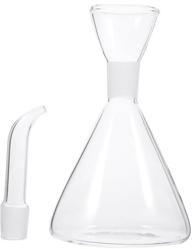 BESTonZON Glass Oil Cruet, 250ml Kitchen Olive Oil Dispenser with No Drip Bottle Spout, Glass Olive Oil Dispenser Bottle Small Oil Decanter, Olive Oil Pourer Kitchen Tool for Soy Sauce Vinegar Sauce