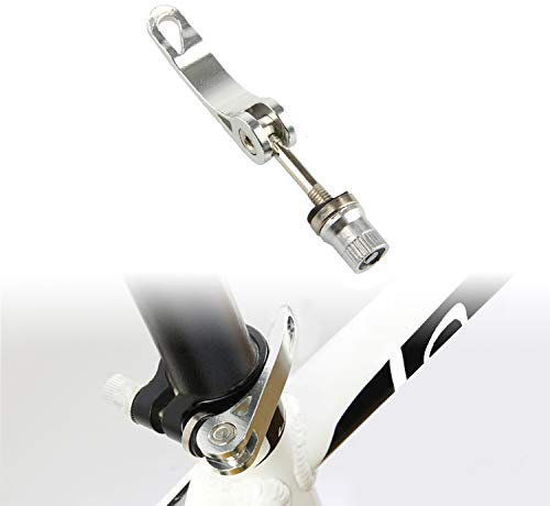 Lohas Select Fahrradsattelstütze aus Legierung, Schnellspannstift, Fahrradsattelklemme, Schnellspanner (Silber)