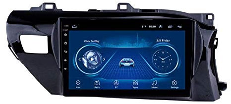 10,1 Zoll Android 8.1 2Din Car Radio Stereo-Kopfgerät Für Toyota Hilux 2016 2017 2018, GPS-Navigation/Bluetooth/FM/RDS/Lenkradsteuerung/Hinten Kamera