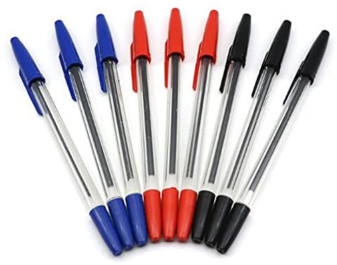 CHSYOO 20 x Kugelschreiber mit ultraweichem und bequemem Griff, einziehbarer Kugelschreiber Gelschreiber Set 0,7 mm-8 Schwarz, 6 Rot, 6 Blau Tintenstifte