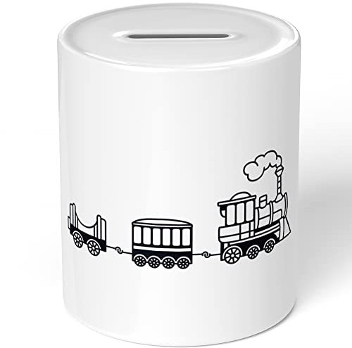 JUNIWORDS Spardose Sparbüchse, Silhouette Lokomotive (1003519)
