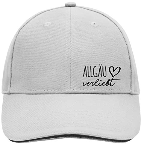 Huuraa Baseball Cap Allgäu verliebt Geschenk Dark Grey/White Allgäu Geschenkidee