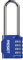 RESET-060 Candado de combinación de 4 dígitos con arco largo de 6,1 cm, candado impermeable para exteriores, ideal para taquillas de gimnasio, vallas, puertas, Azul