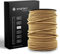 smartect Cable Textil en Color Marrón Claro, Cable Electrico 3 Hilos de 10 Metros (3 x 0,75 mm²) Cuerda para Lampara con Revestimiento Textil para su Proyecto DIY
