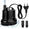 flintronic Pompa Acqua, Sommergibile Ultra-Silenzioso 25W 1200L/H Pompa per Acquario Fontane Acqua Sistemi di Circolazione per Terrari, Laghetto, Pesce Stagno,Ecc, Pompa Aspirante Inferiore