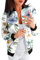 Casual Cardigan Strickmantel Mit Knöpfen Zip Jacke Elegant Blumenmuster Kurzjacke Jeansjacke Schwarz Blouson Damen Jacke Damen Trickjacke Kurz Coat Mode Übergangsjacke