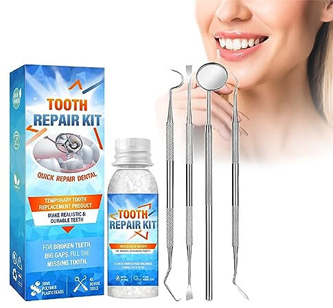 Temporary Dental Replacement Products,Zahnersatzset,Zahnersatz Provisorischer Zähne,Zahnkleber,Zahnreparaturset,Zahnersatz Prothese,Klebstoff für Zahnprothesenfüllungen,DIY Vampire Fake Dentures
