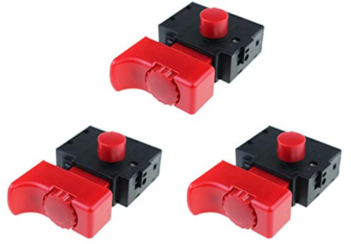 TsoLay 3 STÜCKE FA2-6/1BEK 250V 6A 5E4 Schloss für Werkzeug Bohrmaschine Trigger Schalter Werkzeug Armaturen Schalter