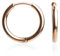 Schlichte Creolen roségold • Filigrane Ohrringe Basic • Nickelfreie Ohrhänger Edelstahl vergoldet • Wasserfester Modeschmuck • MIX & MATCH • Ø 16mm