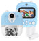 COMETX 3 in 1 Multifunktions Sofortbildkamera Kinder Sofortbildkamera 2,4 Zoll IPS Display Dual Objektive 12MP 32GB Erweiterter Speicher mit 3 Druckpapierrolle und Schnur