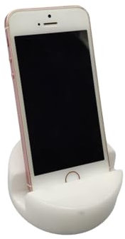 Luxuriöser Marmor-Handy-Ständer, schwer, massiver Echtstein, kompatibel mit iPhone, Samsung und Android-Smartphone, Pad, Schreibtischzubehör