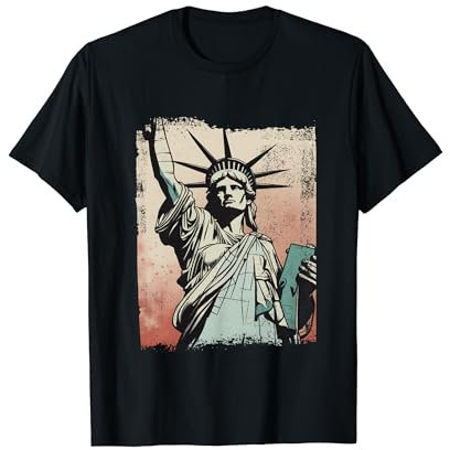Freiheitsstatue Kostüm Liberty Statue New York Souvenir T-Shirt