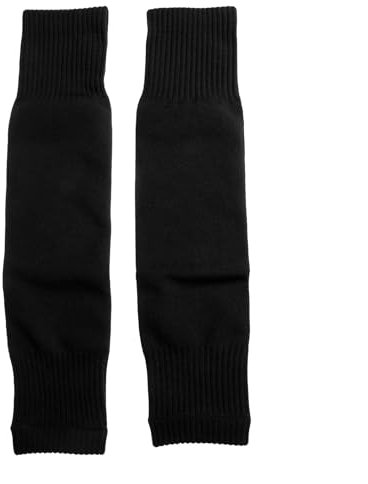 OAIEU Adult Breathable Sports Soccer Socks - Men Women Running Cycling Calf Socks with Shin Guards and Leg Sleeves (Black)