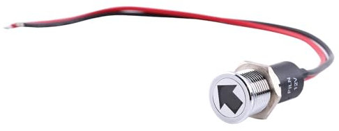 Armaturenbrett-Warnungs-Nebel-Blinker-Lichtanzeige, 12 V, 14 mm LED, Armaturenbrett-Warnung, Nebel-Blinker-Leuchte, Fahrrad, Auto, Boot, Lampe, Rot, Blau, Grün (Grünes Licht)