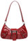 JUCHRZEY Damen-Handtasche, Y2K-PU-Leder, halbmondförmige Tasche, plissierte Unterarm-Geldbörse, Magnetverschluss, Reißverschluss, Clutch, Geldbörse, Reise-Pendlertasche