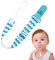 Clip porta ciuccio per bambini, clip per ciuccio - Cinghie per massaggiagengive con ciuccio antigoccia - Giocattoli per la dentizione con cordino per ciuccio, adatti per la maggior parte dei ciucci