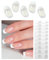 Wahrshei Nagelfolien | French Tips UV Gel Nagelfolie | Selbstklebende Gel Nail Stickers | Gellack Wraps für Nagel