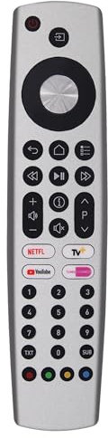 Riry Grundig RC4353922 Télécommande de rechange pour Grundig TV, télécommande universelle Grundig TV, aucune configuration nécessaire