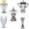 YYDSTES Mini Soccer Champions Trophy Metal Model High Simulation Football League Trophies Models Fans Collection Souvenir Desktop Ornaments Creative Gifts,A,5pc