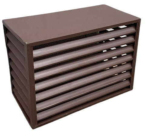 Cubierta Protectora del Condensador, Cubierta del Aire Acondicionado para el Exterior, Cubiertas de Mini Split AC para Unidades Exteriores de Aluminio Resistente, Cubierta del Condensador, c