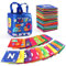Frühkindliche Aufklärungsbuch, Flashcard für Kinder Spielzeug, ABC Alphabet Baby Montessori Interaktive Sensorisches,Weiche Alphabetkarten, für Kleinkinder Kinder
