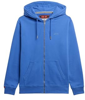 Superdry Herren Essential Logo Zip-Hoodie mit angerauter Innenseite