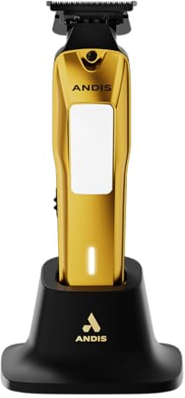 Andis 562119 Phenom Professional Elektrischer Bart- und Haarschneider mit Kabel und Lithium-Ionen-Akku, mit Ladestation, Gold