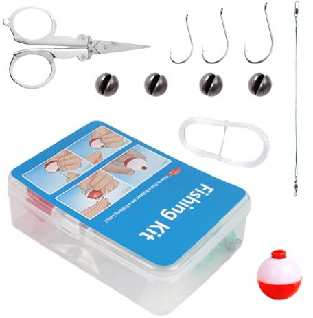 Anfängerfischerei, Mini -Angelset - Set von 24 Süßwasser Angelset | Kompakt tragbar