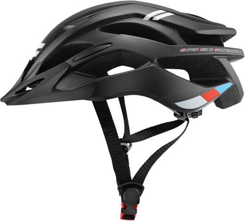 Fahrradhelm Stadthelm mit Abnehmbarer Visier Radhelm für Anfänger Unisex-Größenverstellbar Atmungsaktiv MTB-Helm für Herren Damen(52-62CM)