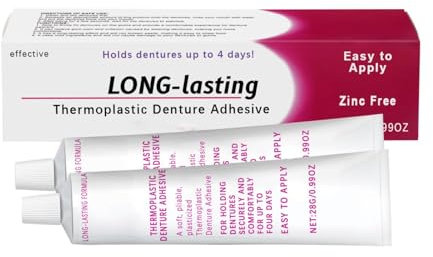 Thermoplastic Denture Adhesives Denture Adhesives Strong Secure Dentures To Improve Comfort And Reduce Gum (2pc)