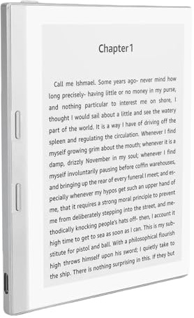 E Lecteur pour, 5,76 Pouces HD E Affichage en Papier 24 Température de Couleur Réglable 32 Go ROM 1 Go RAM Rangement Extensible jusqu'à 1 to avec WiFi pour Lire PDF EPUB MOBI (Grey)
