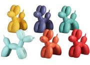 Scultura artistica a forma di cane palloncino in resina, decorazione creativa e carina, per la casa, la camera da letto, il soggiorno, decorazione da scrivania moderna, ottimo regalo per feste di