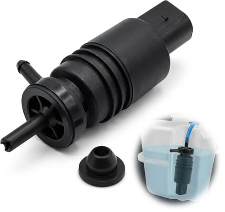 Waschwasserpumpe 12V für VW Golf 4 5 6 7 Polo Passat Audi A3 A4 A6 BMW 3er Waschwasserpumpe Auto Scheibenwaschpumpe Waschpumpe Wasserpumpe Fensterreinigung Kompatibel mit Front-und Heckscheib