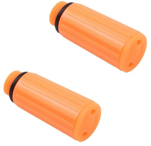 2Pcs 15.5mm Oil Cap Plug, Orange Air Compressor Oil Cap Plug for Both Professional Technicians DIY Users