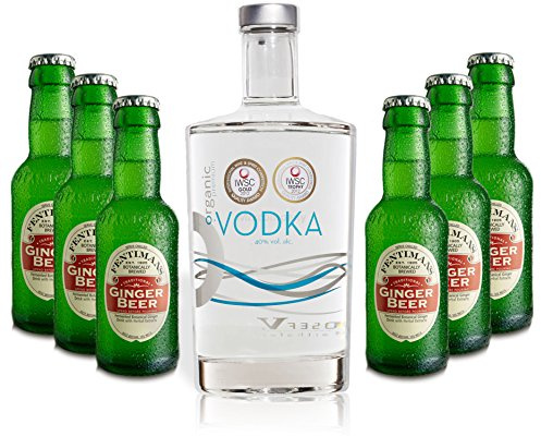 Moscow Mule Set - Organic Vodka 0,7l 700ml (40% Vol) + 6x Fentimans Ginger Beer 200ml - Inkl. Pfand MEHRWEG