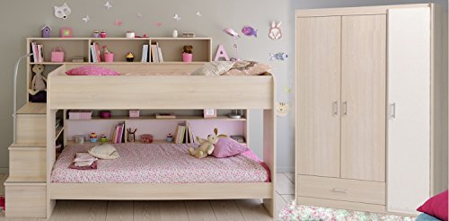 Parisot Etagenbett mit Schrank Bibop Akazie