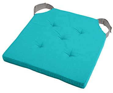 Lovely Casa Duo Glette-Gleiter mit Klettverschluss, 38 x 38 x 4 cm, einfarbig, Blau