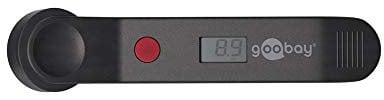 Goobay 59799 Digitaler Luftdruckprüfer für Auto Fahrrad Motorrad / Luftprüfer Digital Anzeige / Reifendruckmesser PSI - Bar - KPA / Luftdruckmesser Druckprüfer