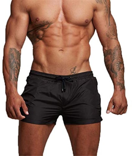Kfnire Bañadores de natación, Pantalones Cortos de los Hombres de Secado rápido Playa Surf Corriendo Pantalones Cortos de natación Boxeadores Calzoncillos