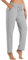 icyzone Damen Jogginghose Sweathose Lang Sporthose Freizeithose geradem Bein Hose mit Tunnelzug (M, Hellgrau)