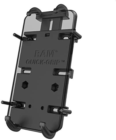 RAM MOUNTS Quick-Grip Phone Holder FOR Larger Devices Quick-Grip XL, W126109136 (Larger Devices Quick-Grip XL Large Phone Holder, Mobile Phone/Smartphone, Passive Holder, Car, Black)