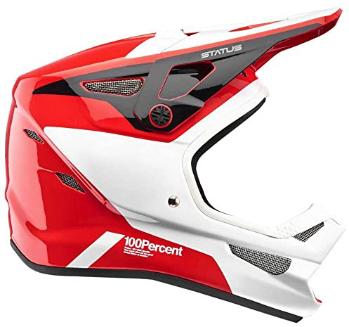 100% Status DH/BMX Helm rot/weiß